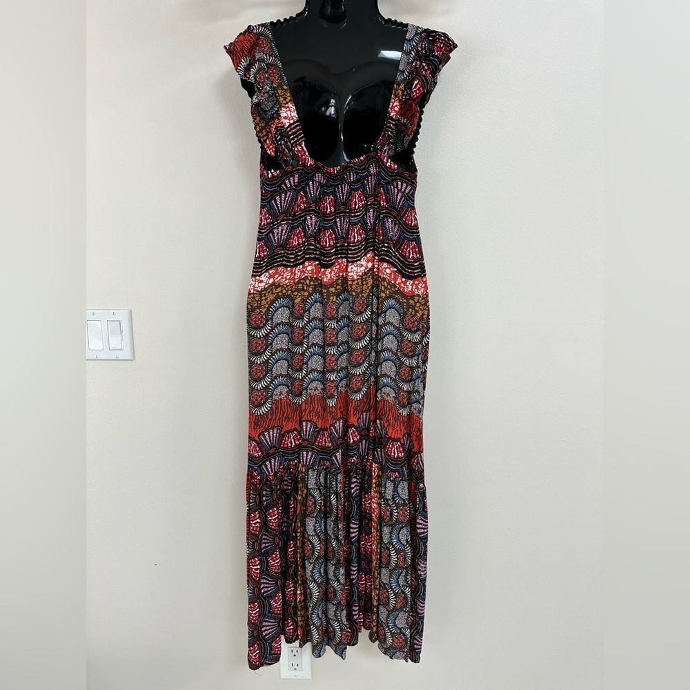 Corey Lynn Calter Doriane Maxi Dress Medium Anthropologie Tiered Boho Festival - Picture 7 of 9